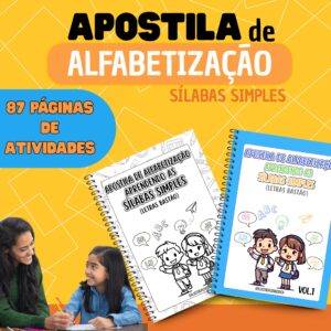 APOSTILA DE ALFABETIZAÇÃO (APRENDENDO AS SÍLABAS SIMPLES)