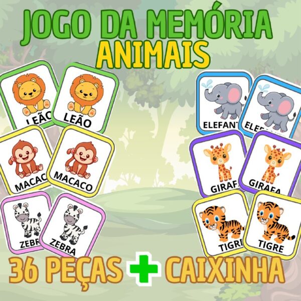 JOGO DA MEMÓRIA ANIMAIS