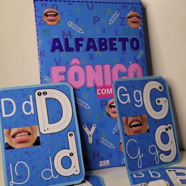 Fichas do Alfabeto do A ao Z: Método Fônico. Com treino de escrita - Imagem 5