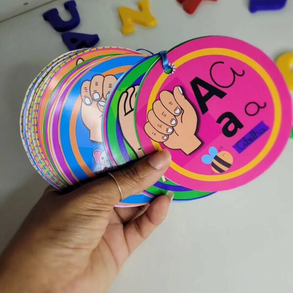 CHAVEIRINHO ALFABETO EM LIBRAS - Imagem 4