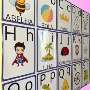 ALFABETO ILUSTRADO DE PAREDE