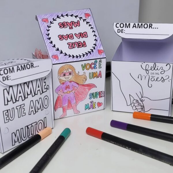 LEMBRANCINHAS DIA DAS MÃES EM FORMATO DE CAIXINHA - Imagem 5