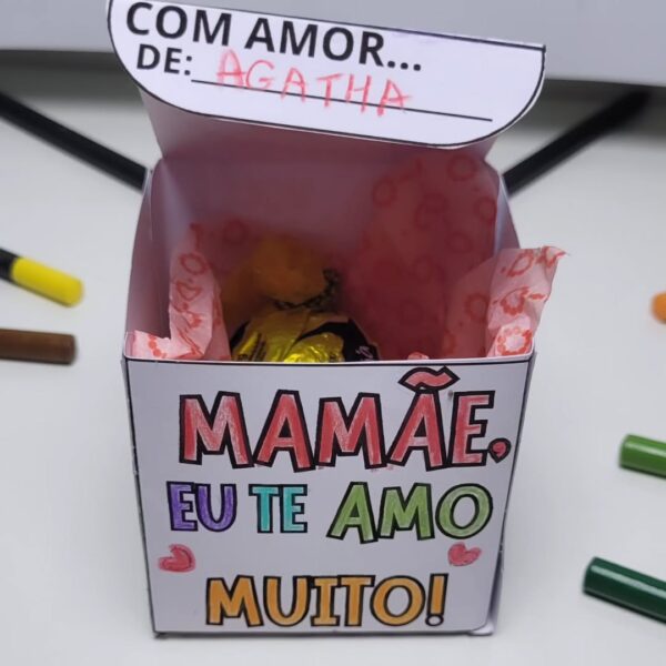 LEMBRANCINHAS DIA DAS MÃES EM FORMATO DE CAIXINHA - Imagem 8