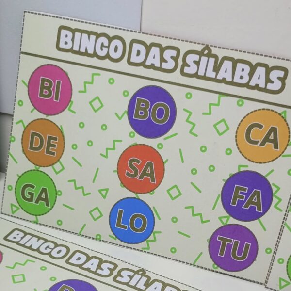 BINGO SILÁBICO: Sílabas Simples - Imagem 5