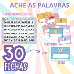  ACHE PALAVRAS-SÍLABAS SIMPLES