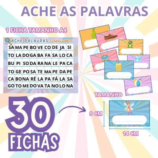  ACHE PALAVRAS-SÍLABAS SIMPLES