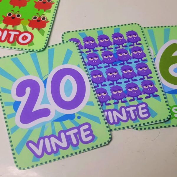 Jogo da memória número do 1 ao 20: Monstrinhos - Imagem 3