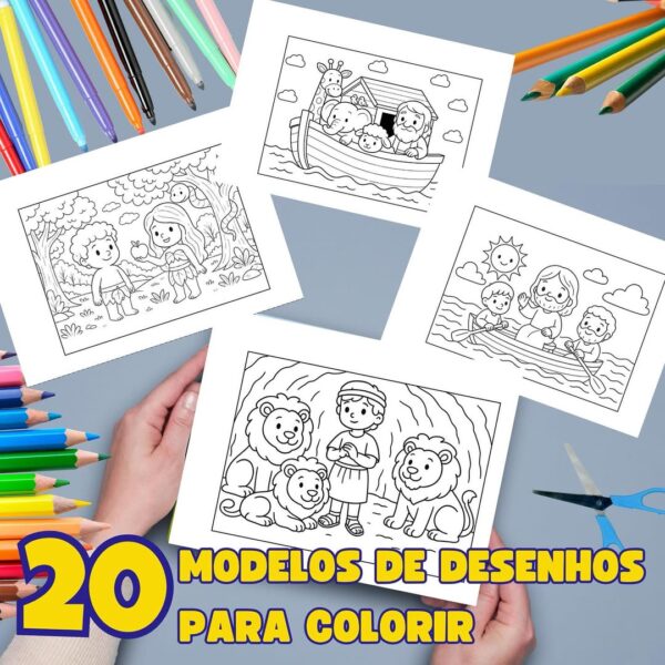 HISTORINHAS BÍBLICAS PARA COLORIR
