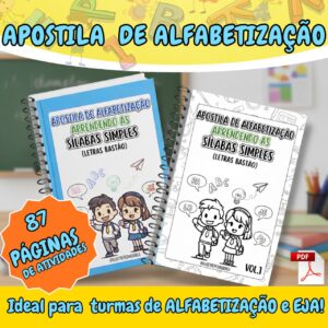 APOSTILA DE ALFABETIZAÇÃO (APRENDENDO AS SÍLABAS SIMPLES)